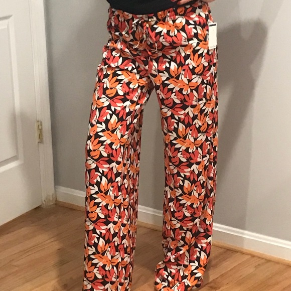 Calvin Klein Womens Print Wide Leg Loose Pant - Picture 2 of 6